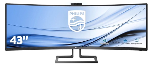 Philips P9h Ultrawide Monitor Met Ingebouwde Webcam