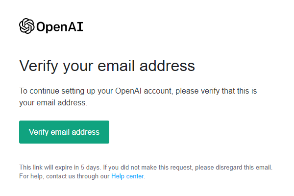 Email Adres Bevestigen Openai